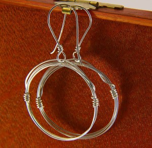 Sterling Silver Hoop Earrings - Jularee Handmade Jewelry