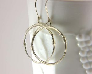 Jewelry sterling hoop earrings