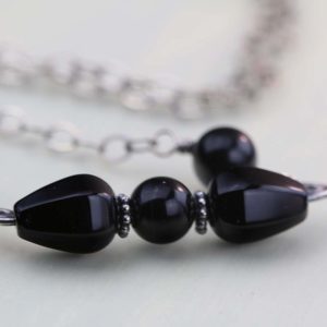 Jewelry black onyx choker